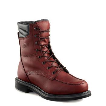 Red Wing Férfi SuperSole 8-inch Soft Toe Munkavédelmi Bakancs Bordó